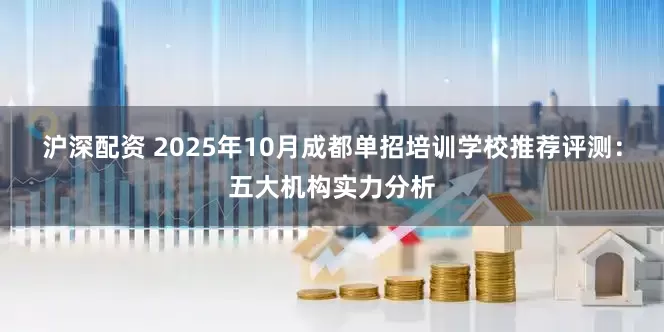沪深配资 2025年10月成都单招培训学校推荐评测：五大机构实力分析